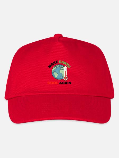 Make Earth Cool Again – Act Now - Kids’ Baseball Cap - red