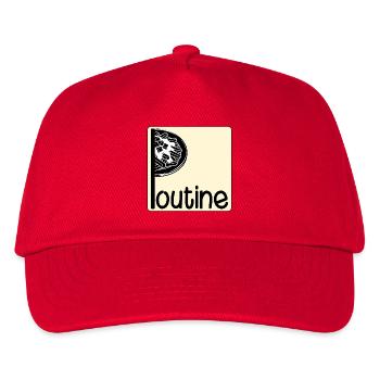 Kanada-kanadisches Gericht Poutine - Kinder Basecap - Rot - Vorne