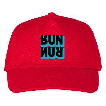 Running Run Typography - Kids’ Baseball Cap - red - Front