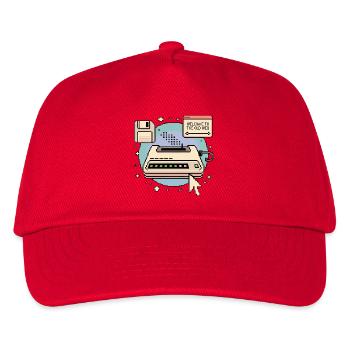Welcome To The Old Web Retro Internet - Kinder Basecap - Rot - Vorne
