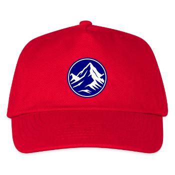 Berg Symbol Gipfel - Kinder Basecap - Rot - Vorne