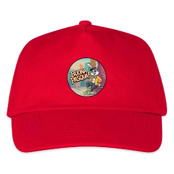 Urban Rabbit Happy Easter! - Kids’ Baseball Cap - red - Front