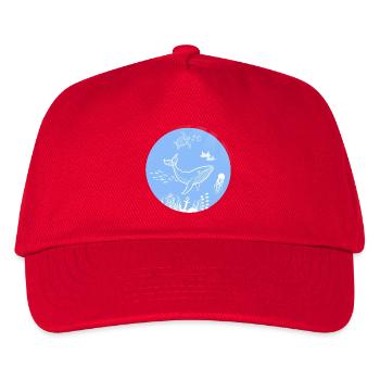 Underwater world - Kinder Basecap - Rot - Vorne