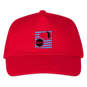 M pour cochon d’Inde - Casquette de baseball Enfant - rouge - Devant