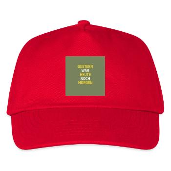 Yesterday was still tomorrow - Kids’ Baseball Cap - red - Front