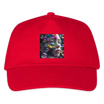 Dreamy Coral Portrait - Kids’ Baseball Cap - red - Front