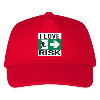 I Love Risk Sign - Kids’ Baseball Cap - red - Front