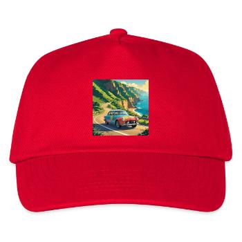 Vintage-Küstenreisen - Kinder Basecap - Rot - Vorne