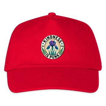 Freundlichkeit ist Punk-Iris-Patch - Kinder Basecap - Rot - Vorne