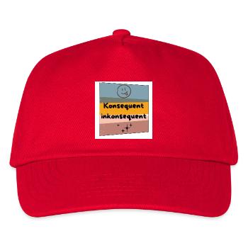 Consistently Inconsistent Color Contrast - Kids’ Baseball Cap - red - Front