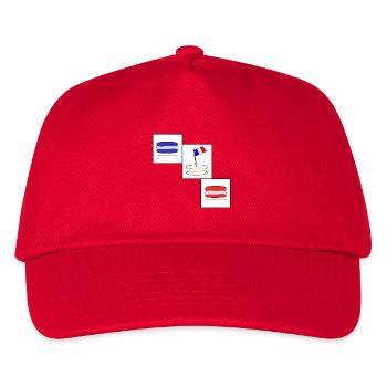 Franzoesische_Macarons - Kids’ Baseball Cap - red - Front