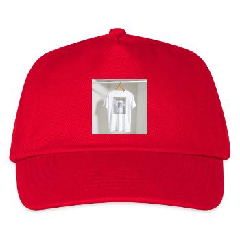 Gerahmtes Spiegel-T-Shirt - Kinder Basecap - Rot - Vorne