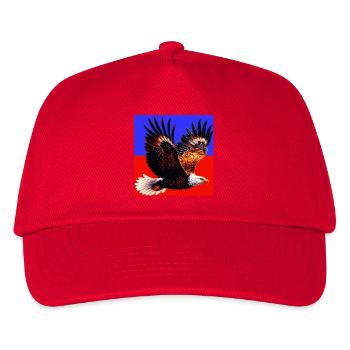 Adler - Kinder Basecap - Rot - Vorne