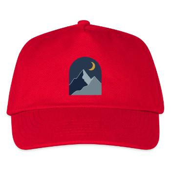 Midnight Mountain Serenity - Kids’ Baseball Cap - red - Front