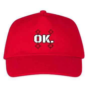 Ok. - Casquette de baseball Enfant - rouge - Devant