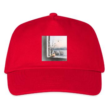 Ein ruhiger Ort am Wasser - Kinder Basecap - Rot - Vorne