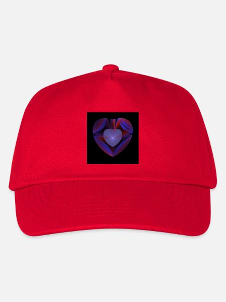 Neonherz Ribbons - Kinder Basecap - Rot