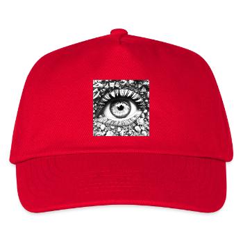 Stone Eye: View into the depths - Kids’ Baseball Cap - red - Front