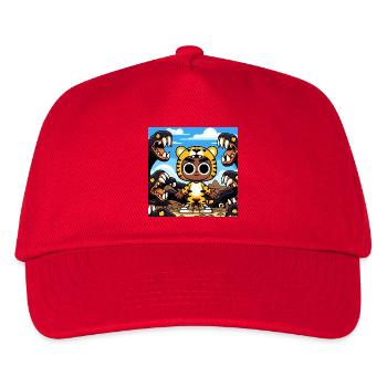 486962267_2627615300923259_2384459571702362892_ - Kids’ Baseball Cap - red - Front