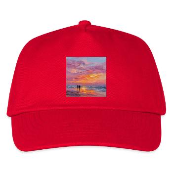 Coucher de soleil - Casquette de baseball Enfant - rouge - Devant