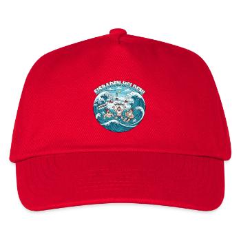 Senioren Eisbaden - Kinder Basecap - Rot - Vorne