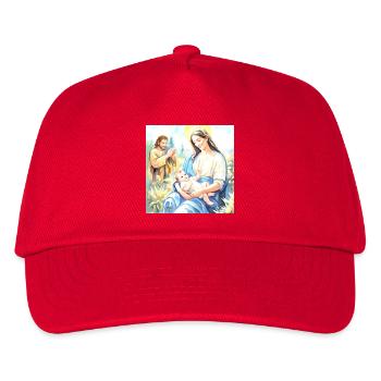 Nativity of Jesus - The Holy Family - Kids’ Baseball Cap - red - Front