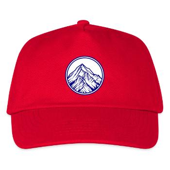 Berge Symbol Felsen - Kinder Basecap - Rot - Vorne