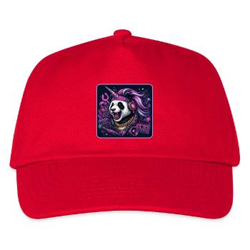 Panda Einhorn Party - Kinder Basecap - Rot - Vorne