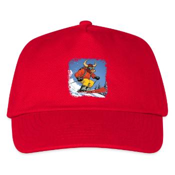 Ski Taurus - Kids’ Baseball Cap - red - Front