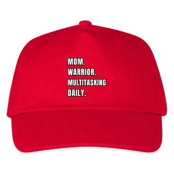 Mom Warrior Multitasking Daily - Kids’ Baseball Cap - red - Front
