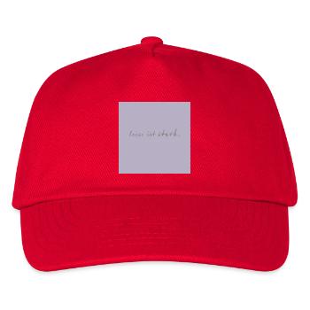 Quiet Is Strong Typography Poster Minimalist - Kids’ Baseball Cap - red - Front