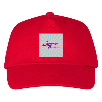 Summer Breeze Retro Typo - Kids’ Baseball Cap - red - Front