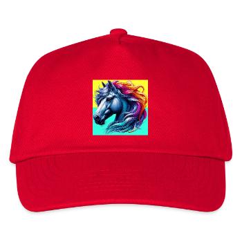cheval - Casquette de baseball Enfant - rouge - Devant