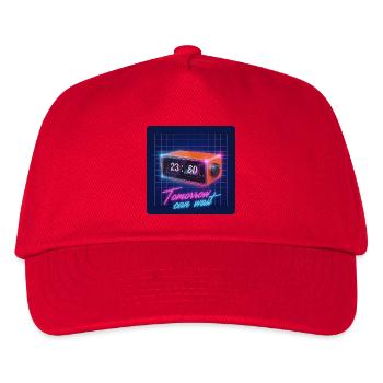 Tomorrow Can Wait - Kinder Basecap - Rot - Vorne