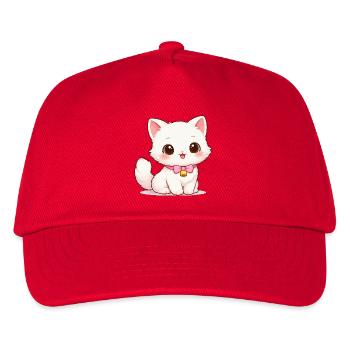 Kätzchen Glockenzauber - Kinder Basecap - Rot - Vorne