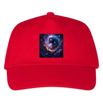 Kosmische Frau im Nebel - Kinder Basecap - Rot - Vorne