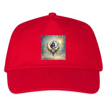 Déesse lunaire en croissant floral - Casquette de baseball Enfant - rouge - Devant