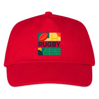 Rugby, Rugby sport, Rugby fan - Kids’ Baseball Cap - red - Front