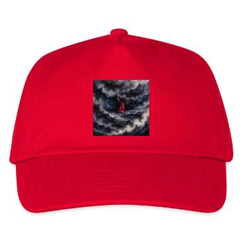 Rotes Segel im Sturm - Kinder Basecap - Rot - Vorne