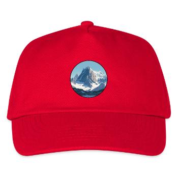 Mont-Blanc-Gipfel, Frankreich - Kinder Basecap - Rot - Vorne