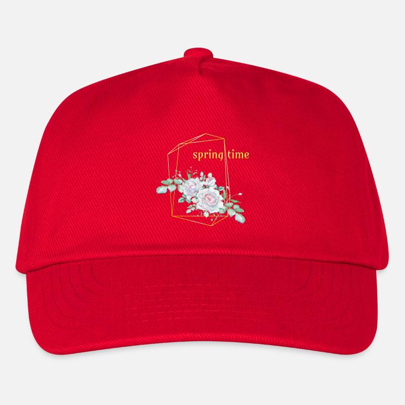 spring time - Kinder Basecap - Rot