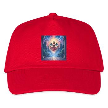 Winged Queen in Celestial Portal - Kids’ Baseball Cap - red - Front