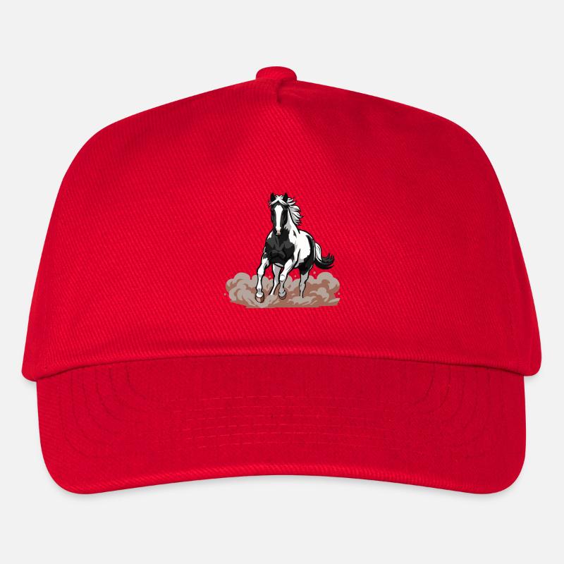 Horse Pie Gallop Face Dust Equestrian - Kids’ Baseball Cap - red