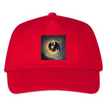 Steampunk Geflügelte Wache - Kinder Basecap - Rot - Vorne