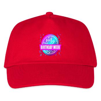 Meine Geburtstagswoche-Feier - Kinder Basecap - Rot - Vorne
