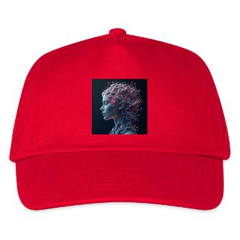 Whimsical feminine art - Kids’ Baseball Cap - red - Front