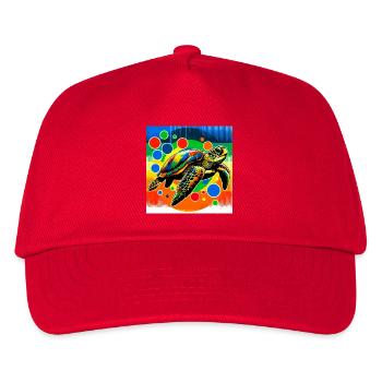turtle - Kids’ Baseball Cap - red - Front