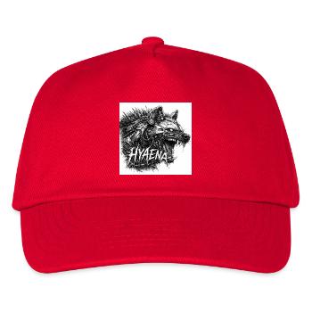 Cyber- Hyäne Armor - Kinder Basecap - Rot - Vorne