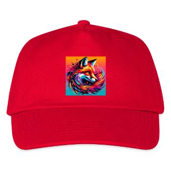 Fuchs - Kinder Basecap - Rot - Vorne