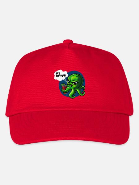 Grumpy Kraken - Kids’ Baseball Cap - red